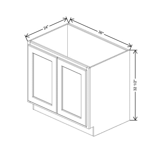 Fabuwood Quest Metro Frost Sink Base - Removable Front