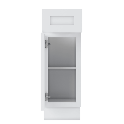 Base Kitchen Cabinet B12 Alpina White LessCare 12 in. width 34.5 in. height 24 in. depth