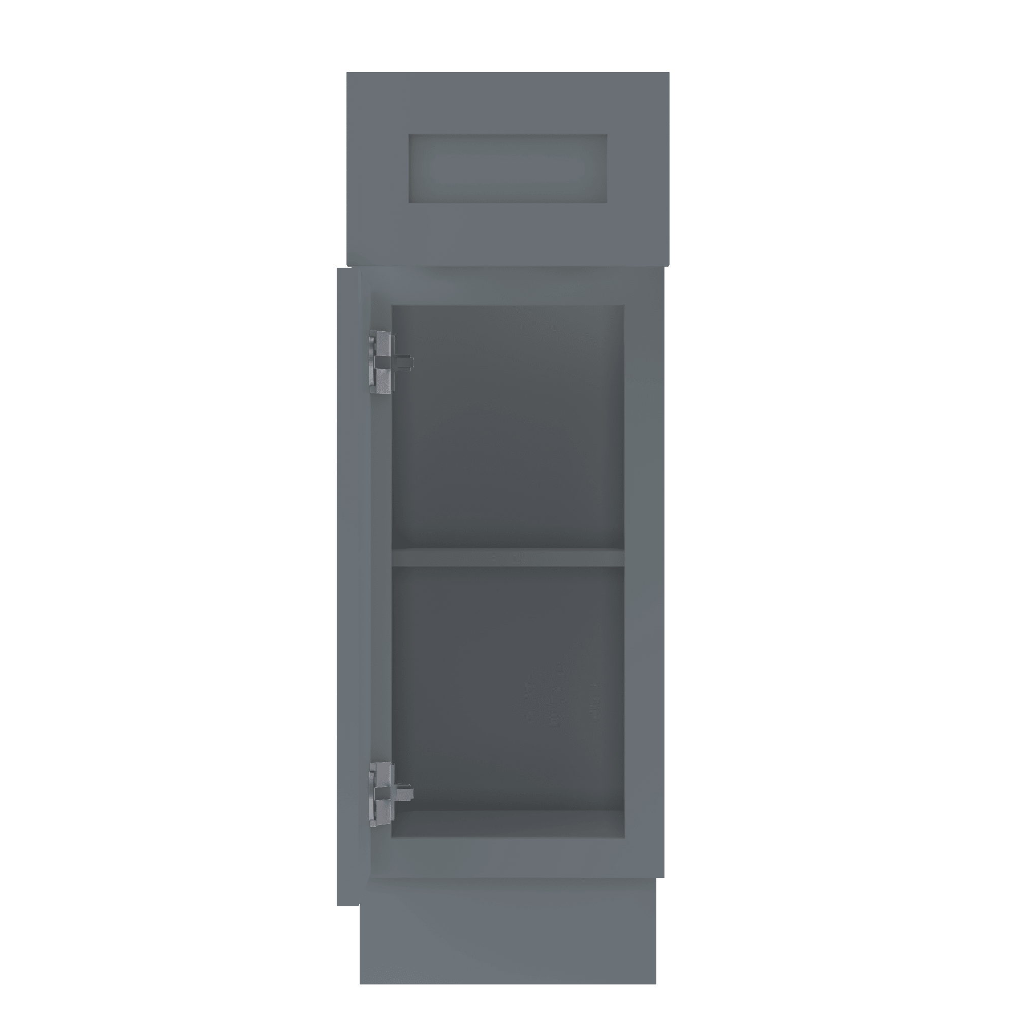 Base Kitchen Cabinet B12 Colonial Gray LessCare 12 in. width 34.5 in. height 24 in. depth