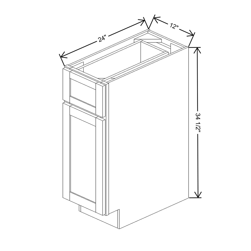 Wolf Classic Grove Terrain Stain 12"W Base Cabinet