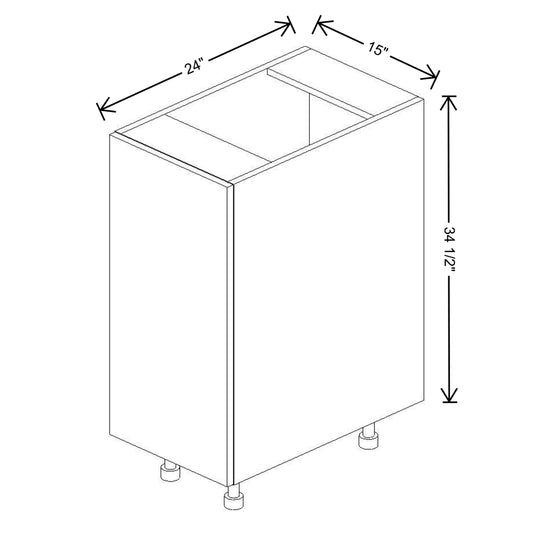 Fabuwood Illume Catalina Bianco Matte 15"W Single Door