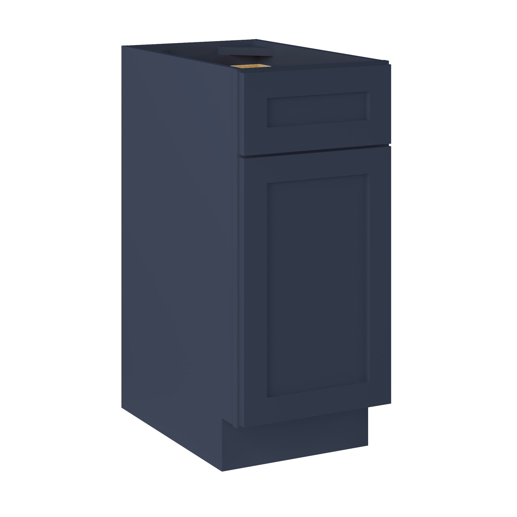 Base Kitchen Cabinet B15 Danbury Blue LessCare 15 in. width 34.5 in. height 24 in. depth