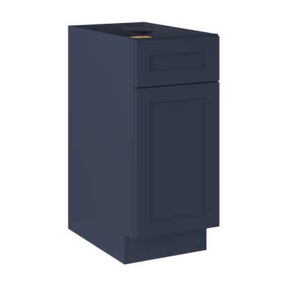 Base Kitchen Cabinet B15 Danbury Blue LessCare 15 in. width 34.5 in. height 24 in. depth