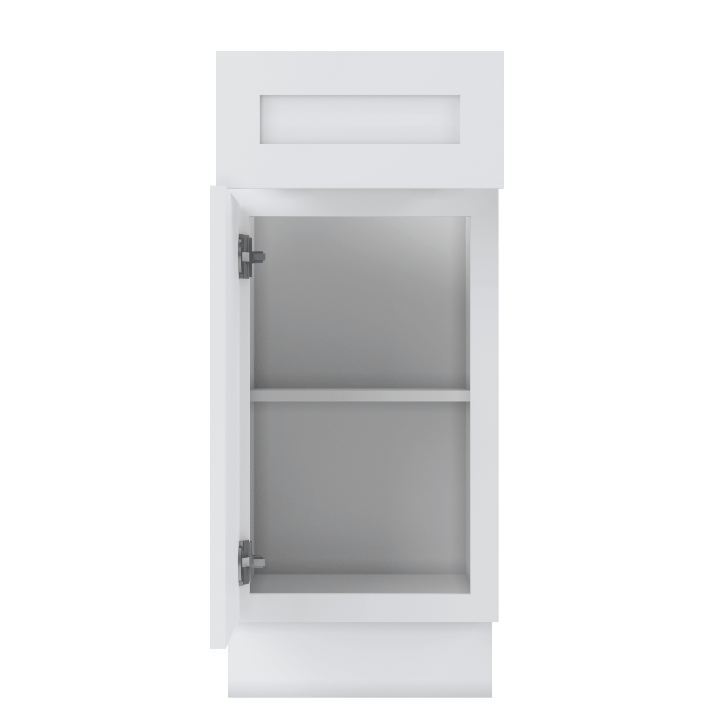 Base Kitchen Cabinet B15 Alpina White LessCare 15 in. width 34.5 in. height 24 in. depth