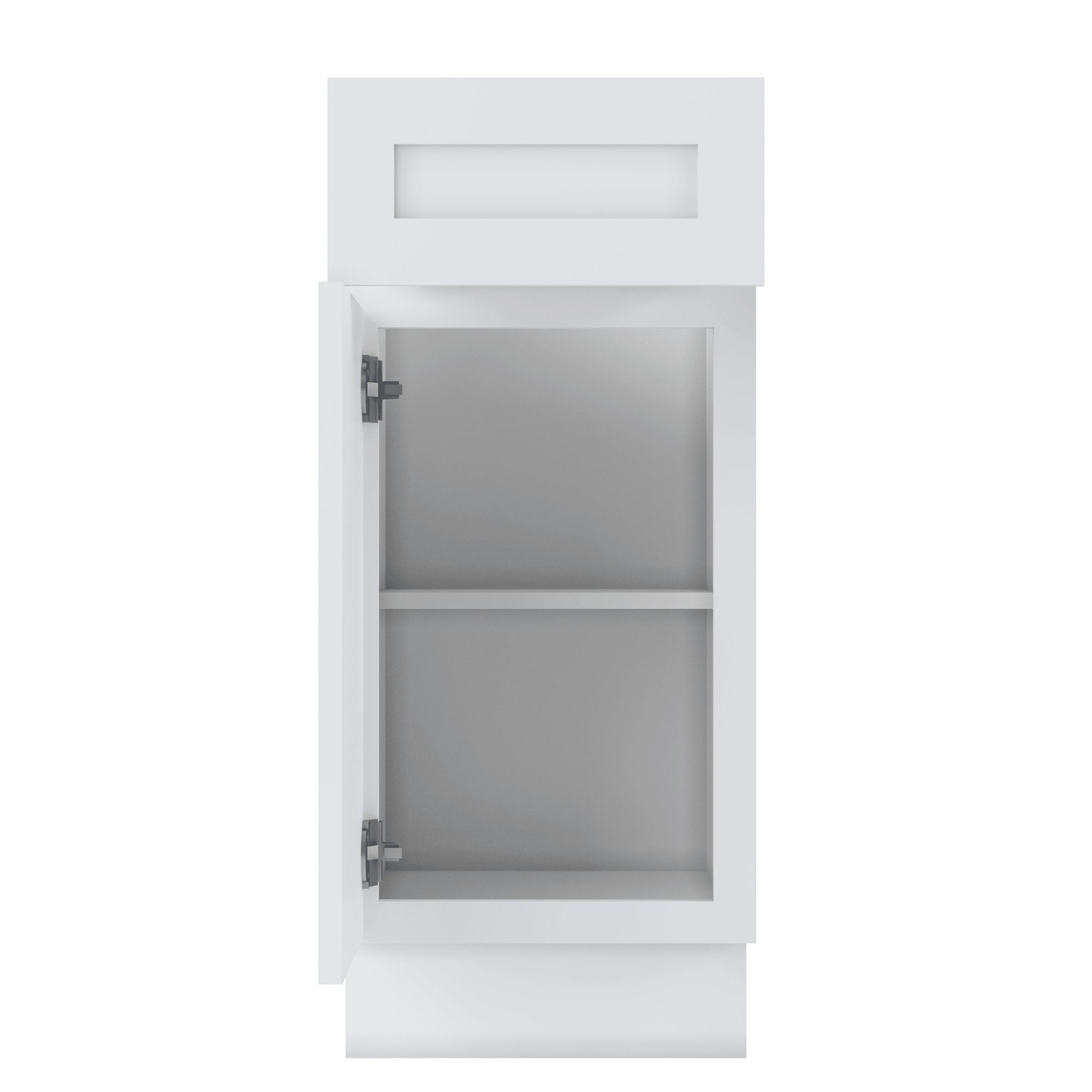 Base Kitchen Cabinet B15 Alpina White LessCare 15 in. width 34.5 in. height 24 in. depth