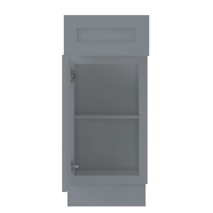 Base Kitchen Cabinet B15 Colonial Gray LessCare 15 in. width 34.5 in. height 24 in. depth