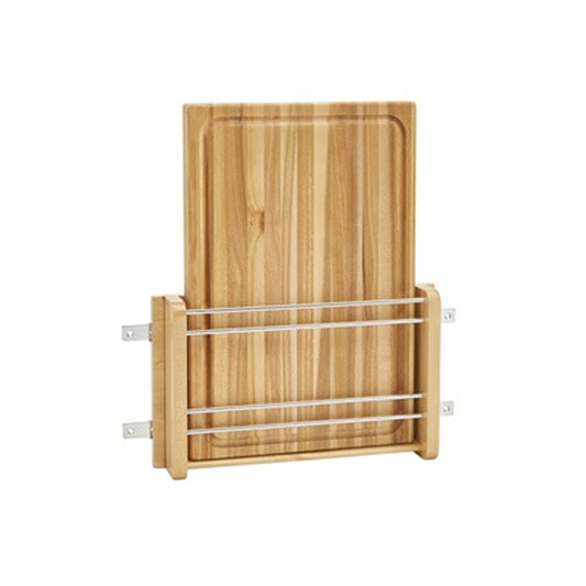 Wolf Classic Dartmouth Honey Stain Door Mount Cutting Board Installed