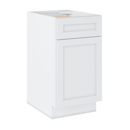 Base Kitchen Cabinet B18 Alpina White LessCare 18 in. width 34.5 in. height 24 in. depth