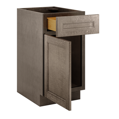 Base Single Door One Drawer 18" Wide Milan Slate Cabinet