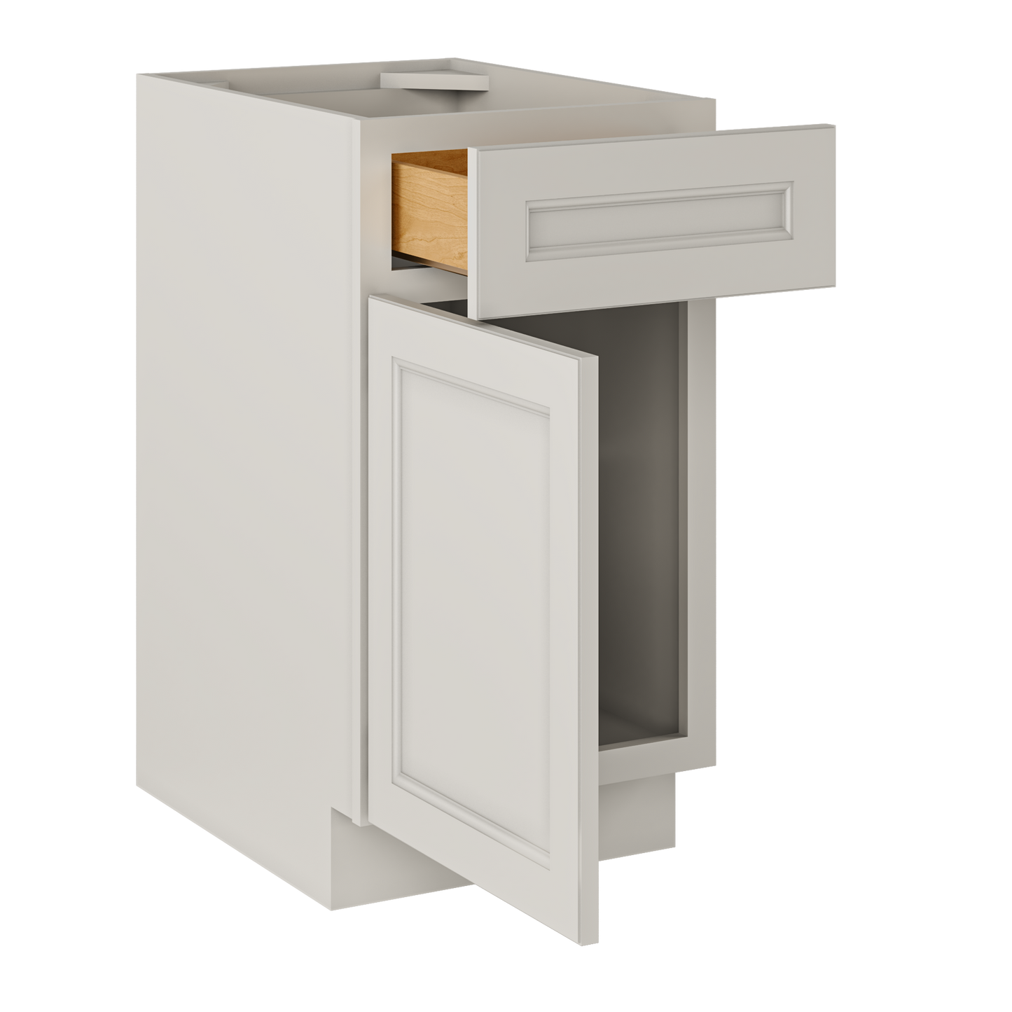 Base Single Door One Drawer 18" Wide Milan Slate Cabinet