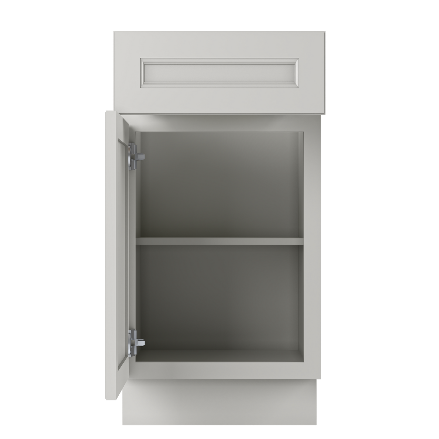 Base Single Door One Drawer 18" Wide Milan Slate Cabinet
