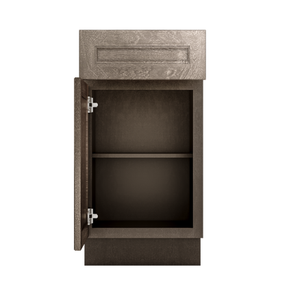 Base Single Door One Drawer 18" Wide Milan Slate Cabinet
