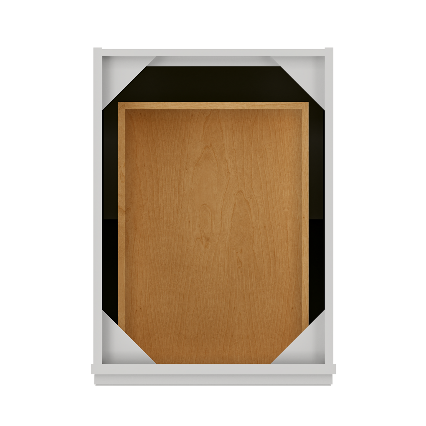 Base Single Door One Drawer 18" Wide Milan Slate Cabinet