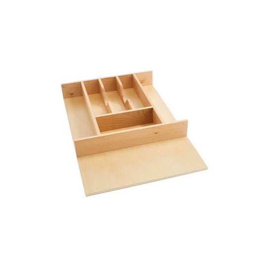 Wolf Classic Grove Sandalwood Stain Base Drawer Cutlery Tray Installed