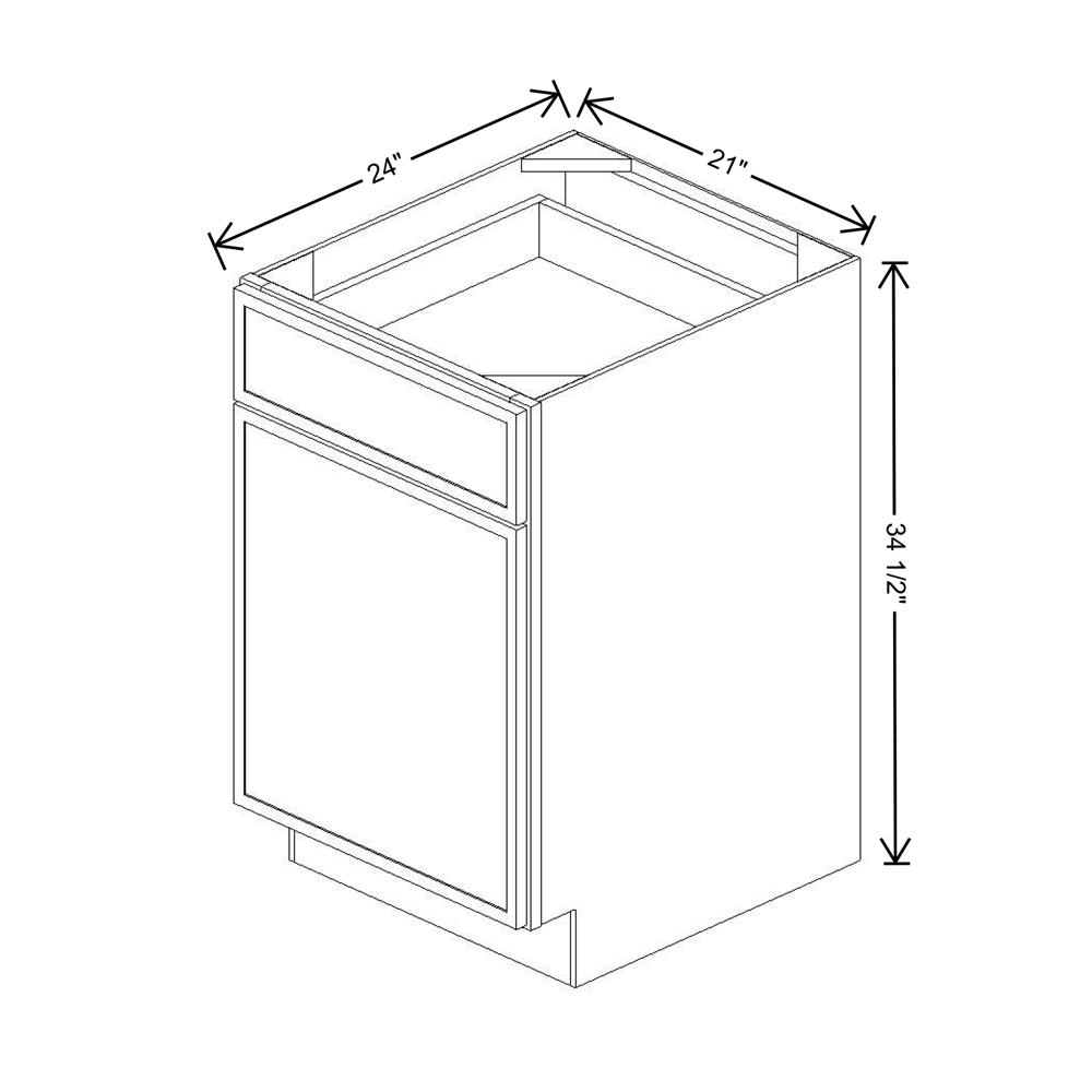 Cubitac Imperial Madison Dusk 21"W Base Cabinet