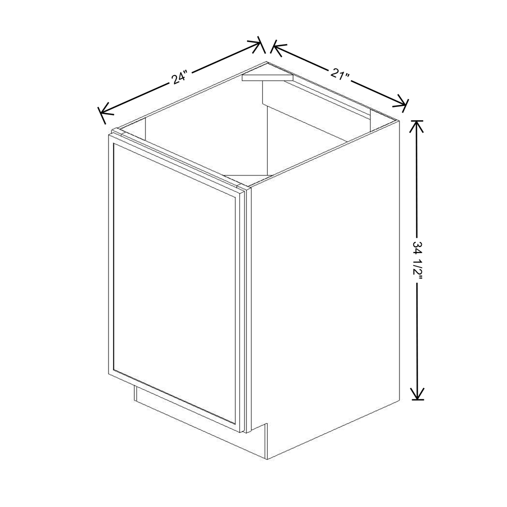 Cubitac Imperial Montclair Sapphire 21"W FH Door Base Cabinet