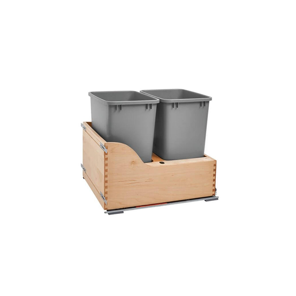 Wolf Den Containers Wolf Classic Dartmouth Honey Stain Base - Double Waste Container Kit ...