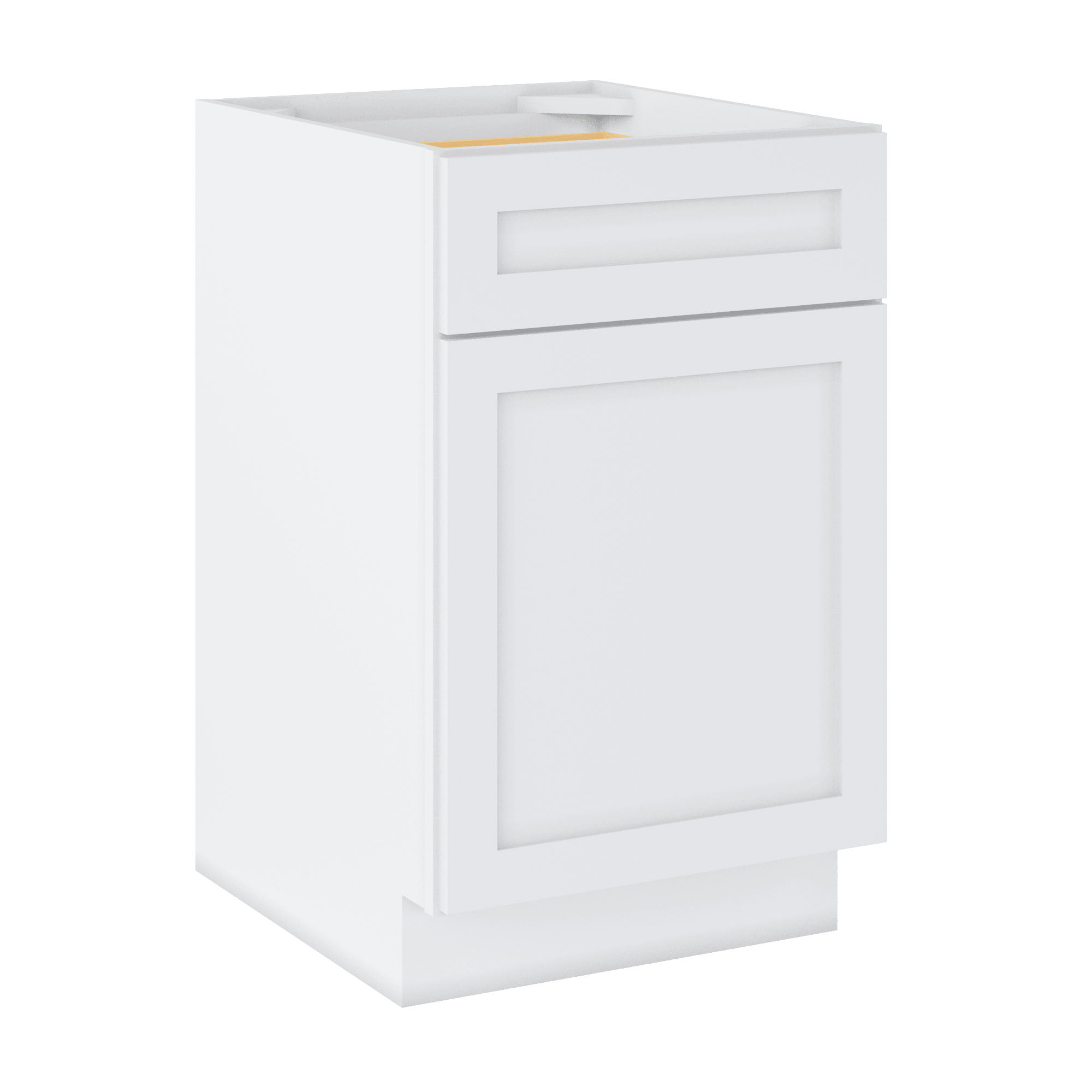 Base Kitchen Cabinet B21 Alpina White LessCare 21 in. width 34.5 in. height 24 in. depth