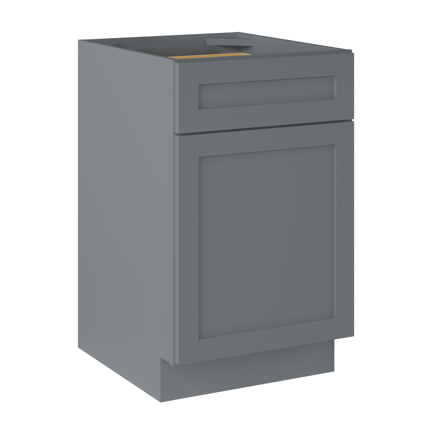 Base Kitchen Cabinet B21 Colonial Gray LessCare 21 in. width 34.5 in. height 24 in. depth