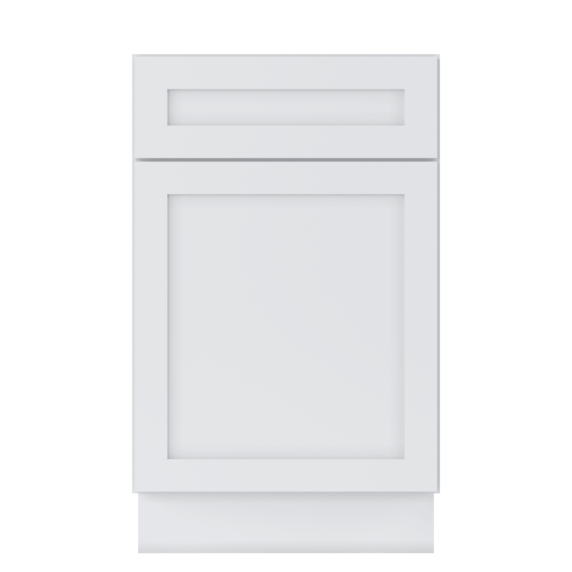 Base Kitchen Cabinet B21 Alpina White LessCare 21 in. width 34.5 in. height 24 in. depth