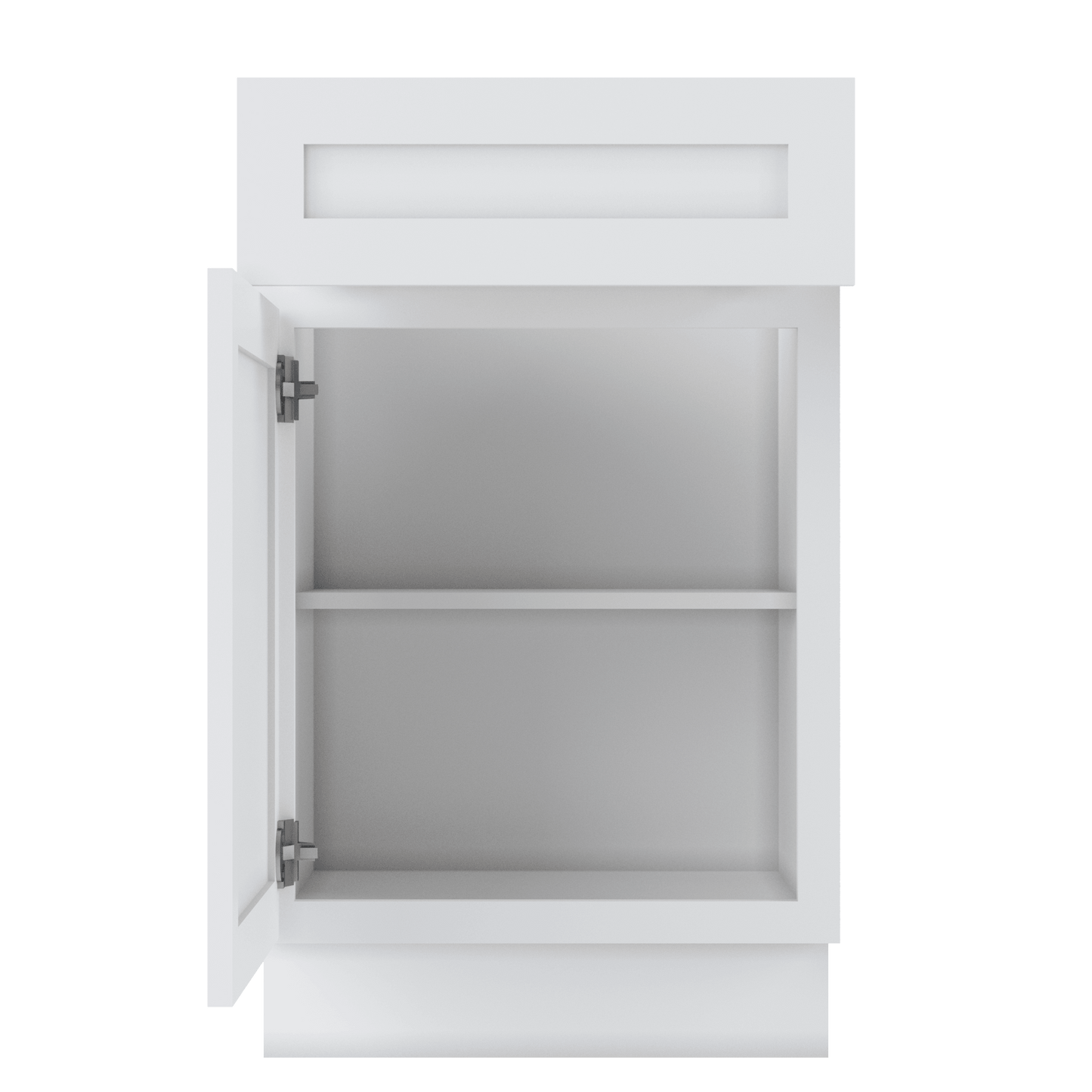 Base Kitchen Cabinet B21 Alpina White LessCare 21 in. width 34.5 in. height 24 in. depth