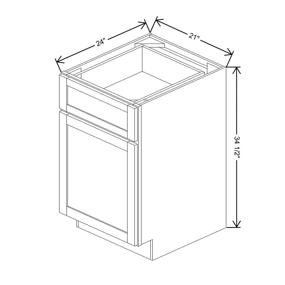 Wolf Classic Dartmouth Bayside Paint 21"W Base Cabinet