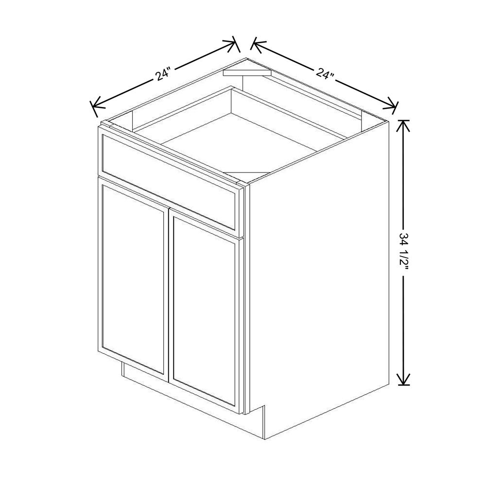 Cubitac Imperial Madison Hazelnut 24"W Base Cabinet