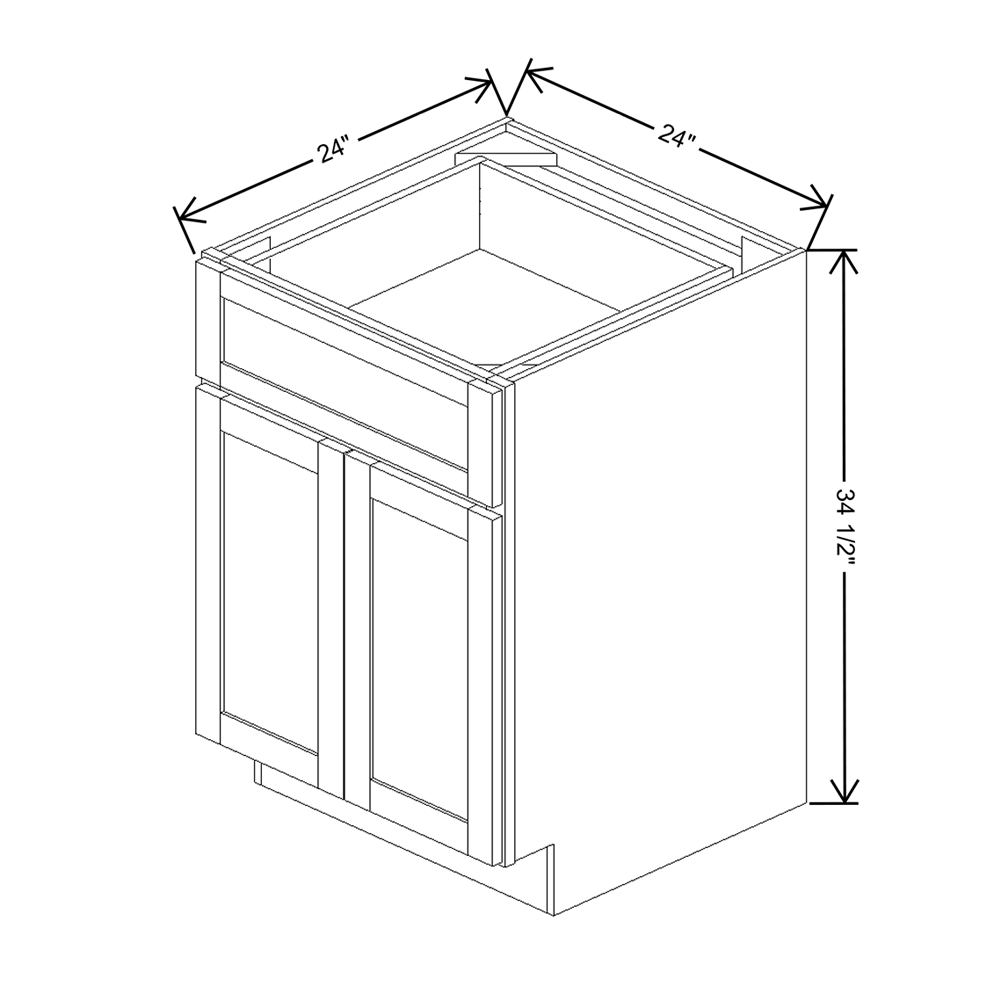 Wolf Classic Grove Terrain Stain 24"W Base Cabinet