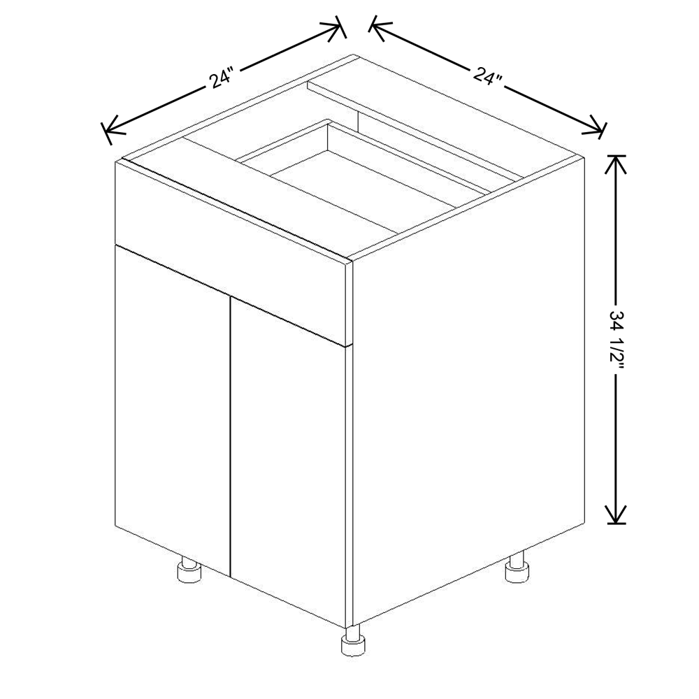 Fabuwood Illume Catalina Como Ash 2 24"W Double Door