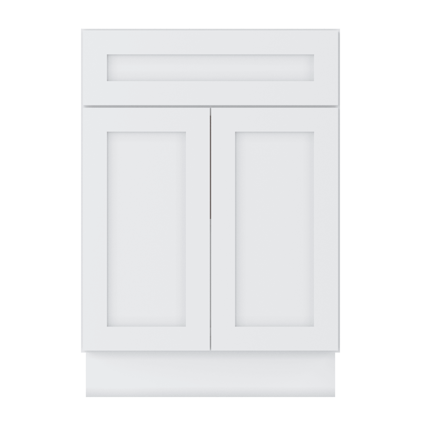 Base Kitchen Cabinet B24 Alpina White LessCare 24 in. width 34.5 in. height 24 in. depth