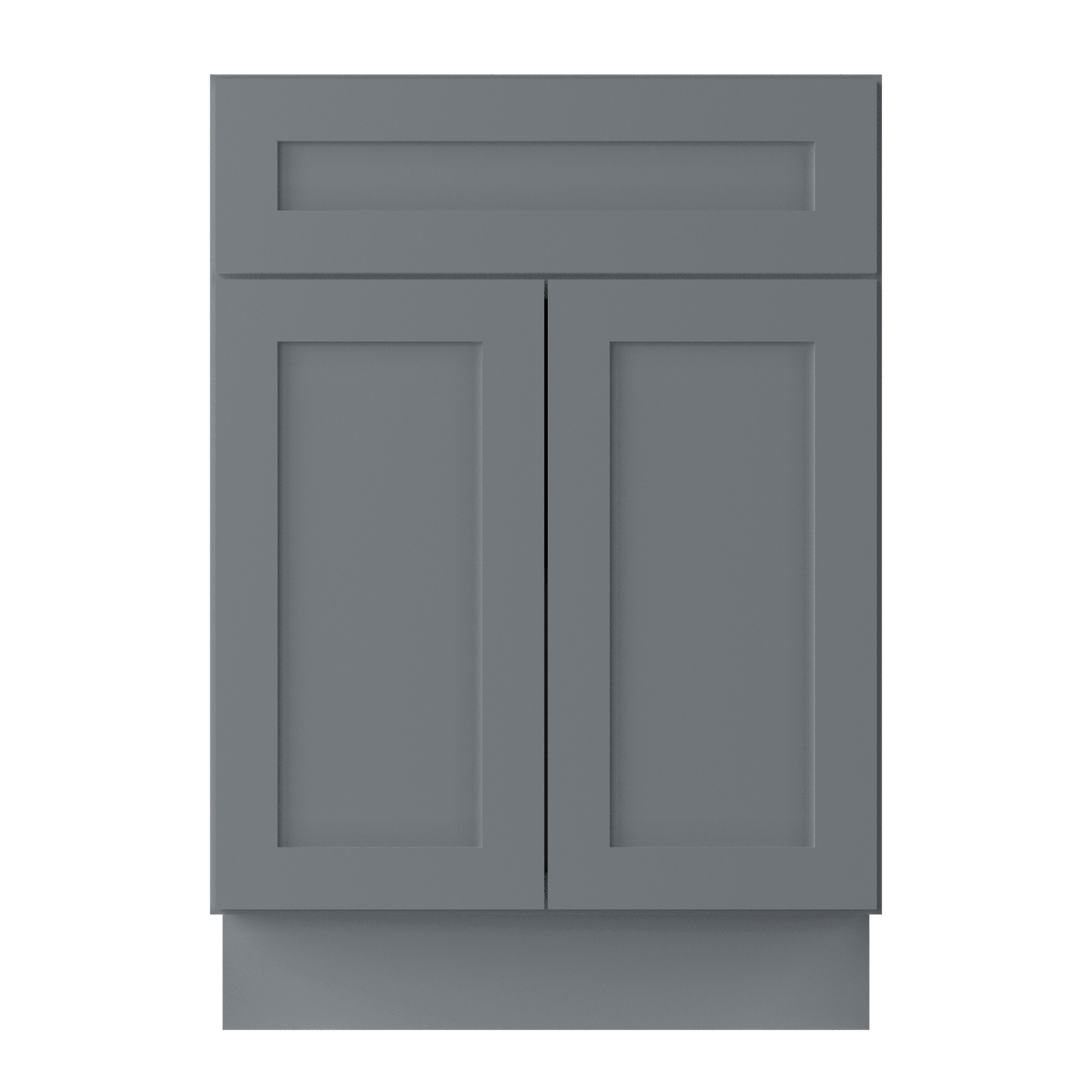 Base Kitchen Cabinet B24 Colonial Gray LessCare 24 in. width 34.5 in. height 24 in. depth