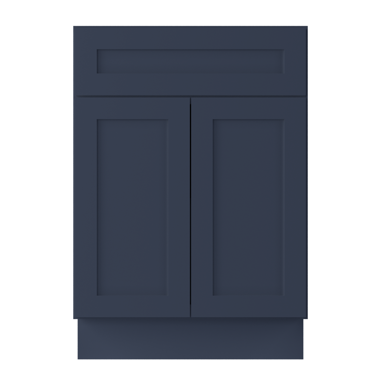 Base Kitchen Cabinet B24 Danbury Blue LessCare 24 in. width 34.5 in. height 24 in. depth