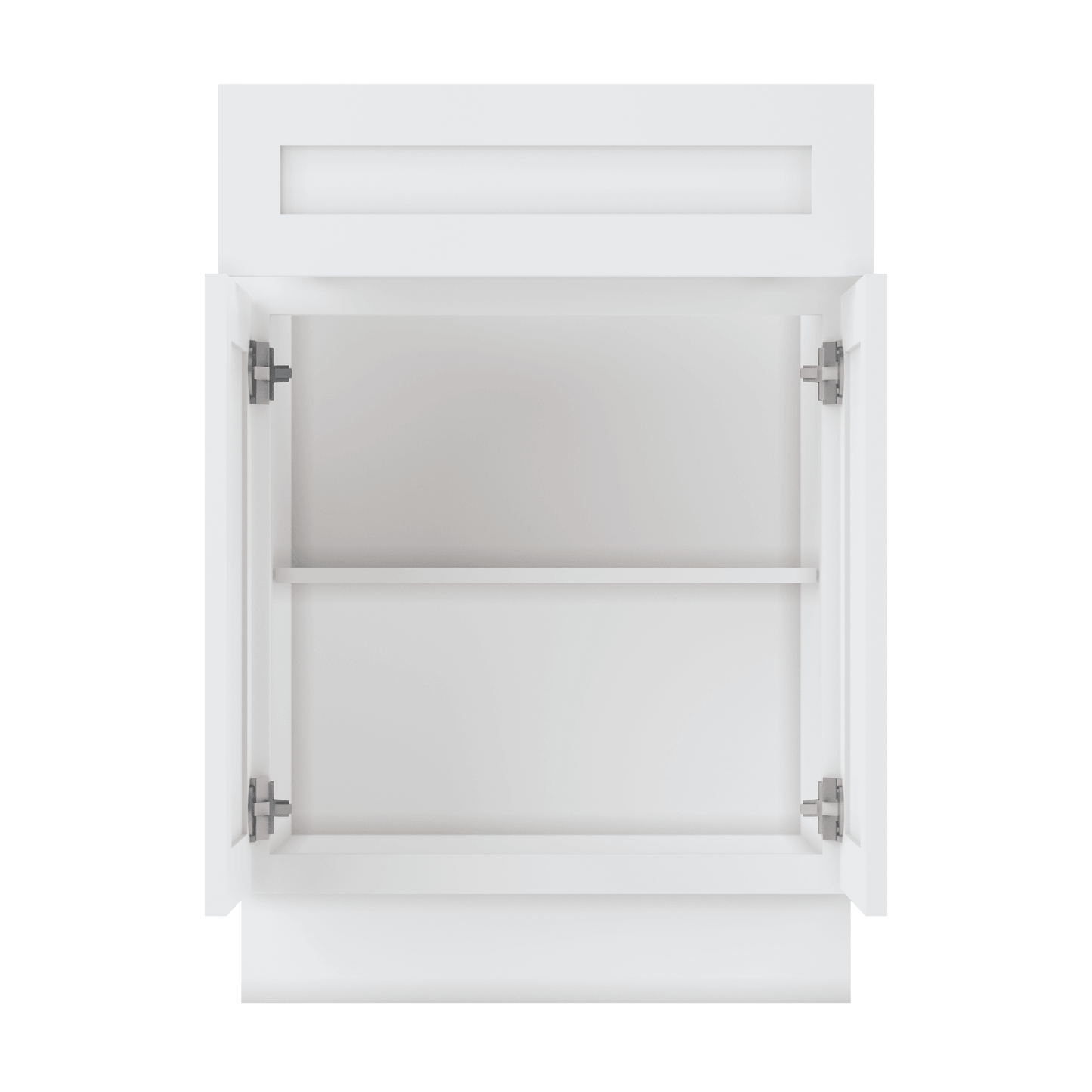 Base Kitchen Cabinet B24 Alpina White LessCare 24 in. width 34.5 in. height 24 in. depth