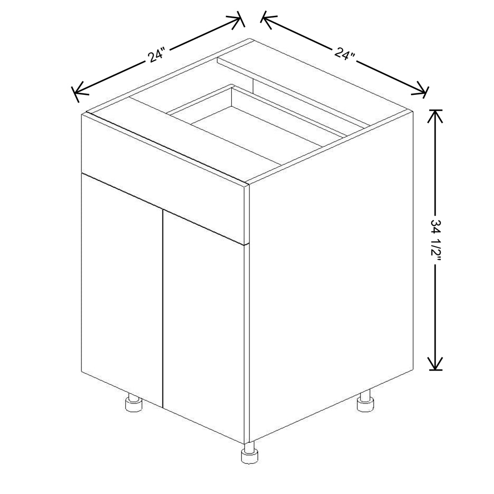 Fabuwood Illume Catalina Como Ash 2 24"W Double Door