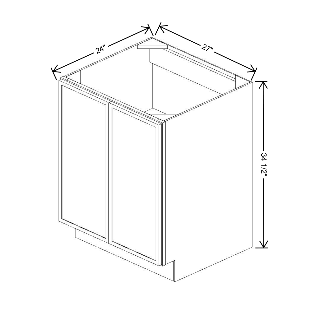 Cubitac Imperial Madison Dusk 27"W FH Door Base Cabinet