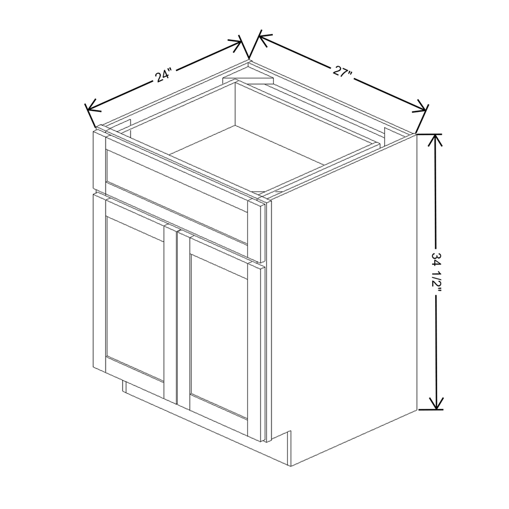 Wolf Classic Grove Terrain Stain 27"W Base Cabinet