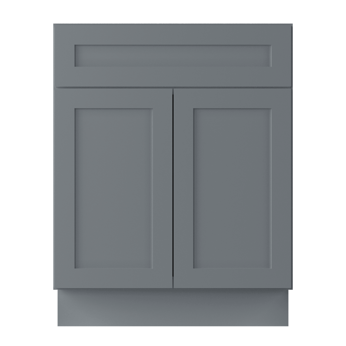 Base Kitchen Cabinet B27 Colonial Gray LessCare 27 in. width 34.5 in. height 24 in. depth