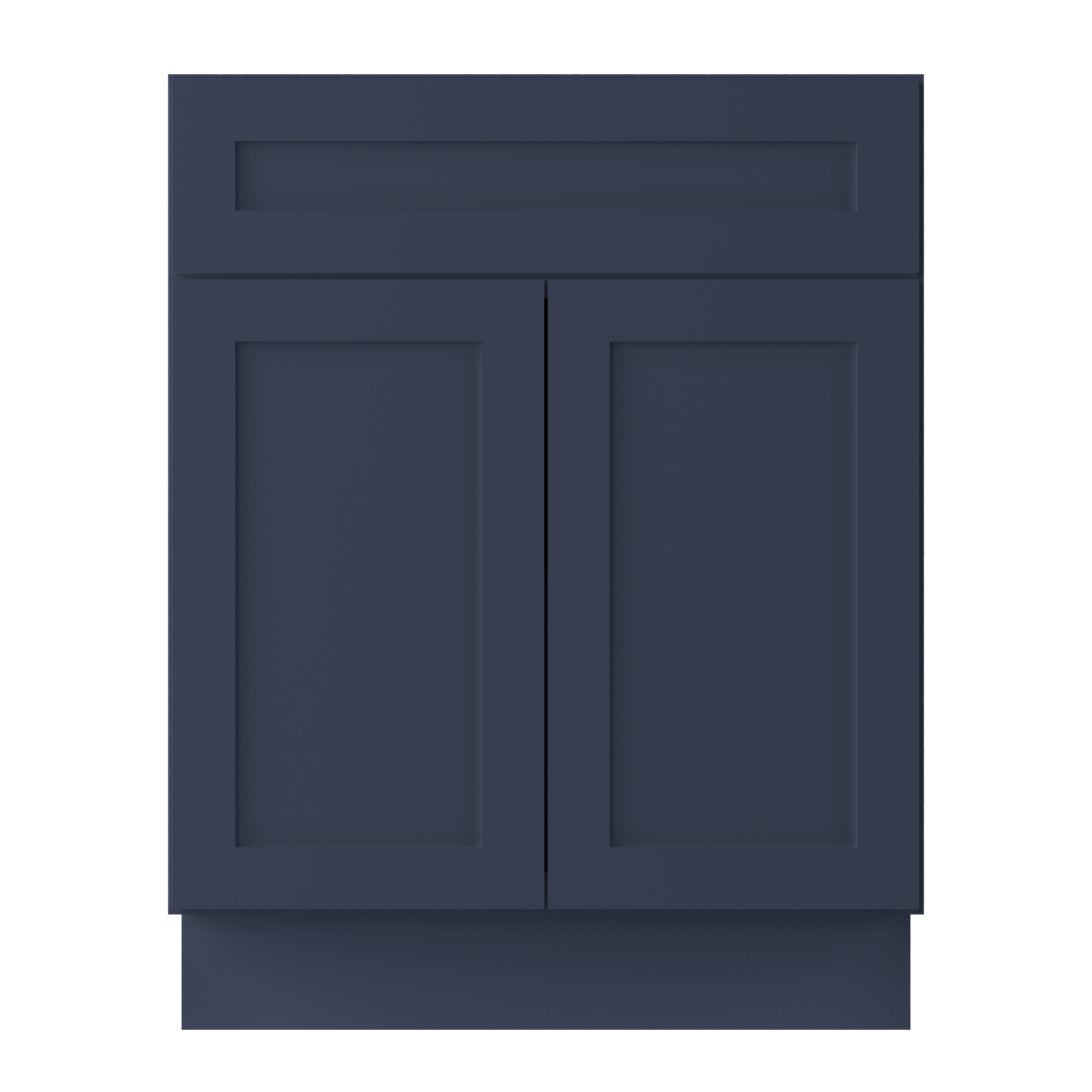 Base Kitchen Cabinet B27 Danbury Blue LessCare 27 in. width 34.5 in. height 24 in. depth