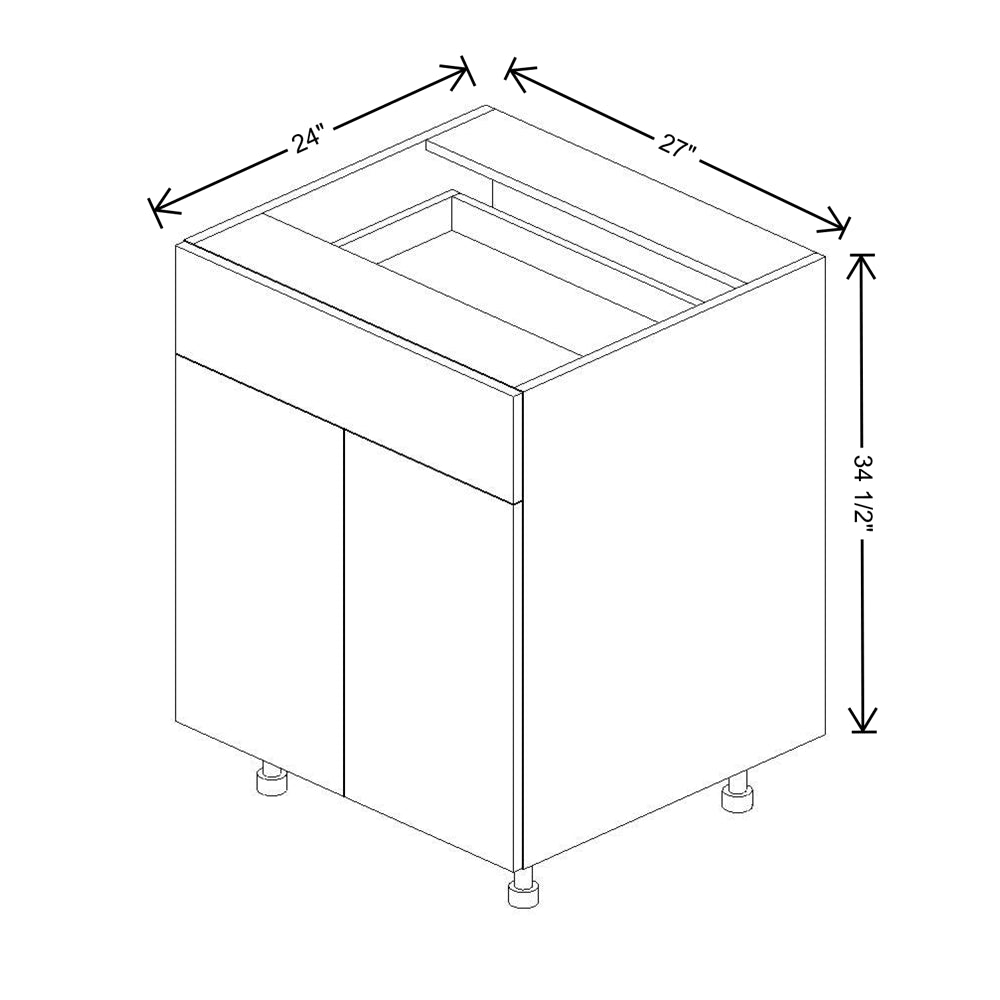 Fabuwood Illume Catalina Olmo 3 27"W Double Door