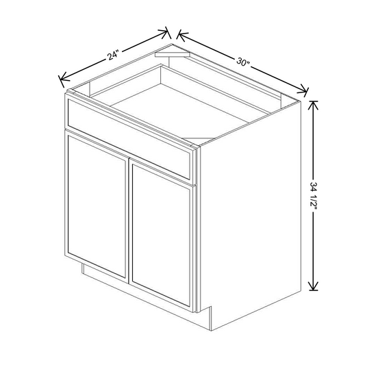 Cubitac Imperial Madison Dusk 30"W Base Cabinet