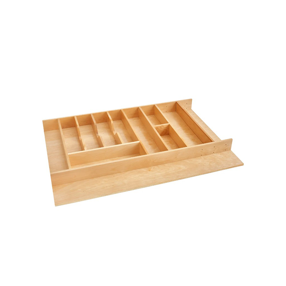 Wolf Classic Dartmouth 5-piece White Paint Drawer - Wood Cutlery Insert Kit