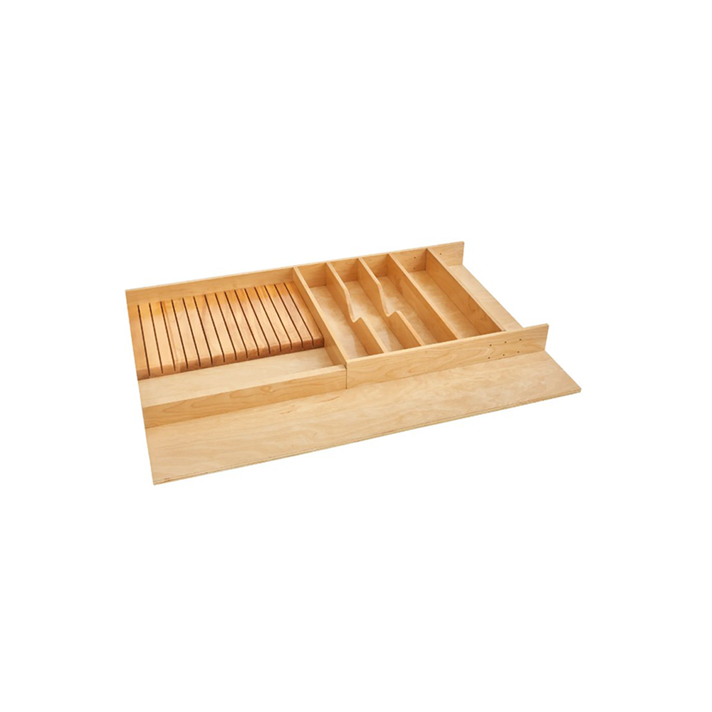 Wolf Classic Waverly Hazelnut Stain Drawer - Double Knife Block Insert Kit