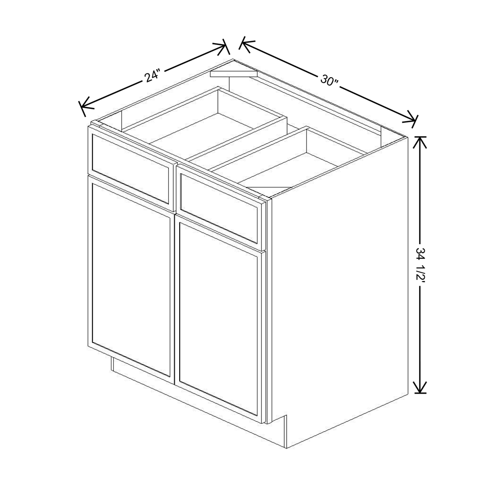 Cubitac Imperial Madison Dusk 30"W Base Cabinet