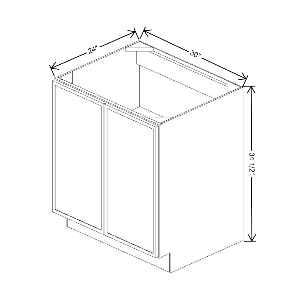 Cubitac Imperial Montclair Sapphire 30"W FH Door Base Cabinet