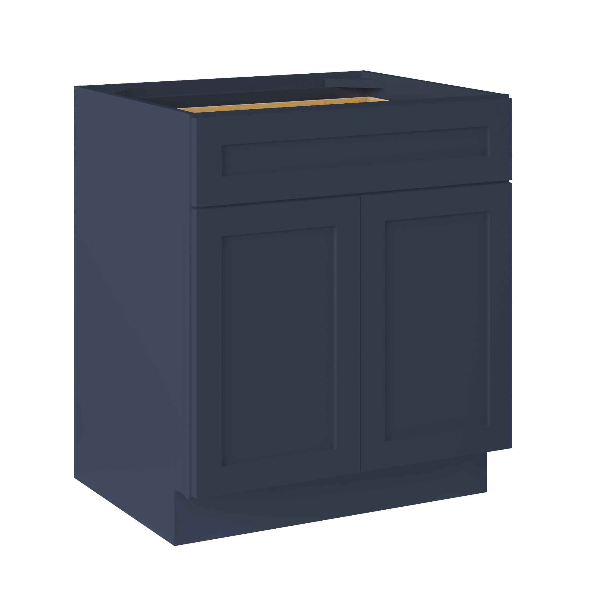 Base Kitchen Cabinet B30 Danbury Blue LessCare 30 in. width 34.5 in. height 24 in. depth