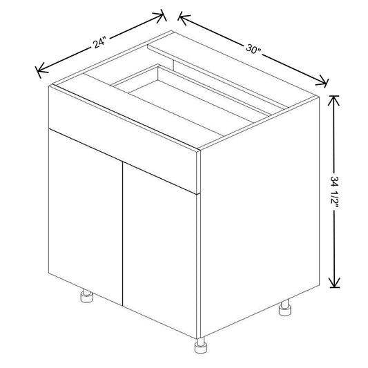 Fabuwood Illume Catalina Como Ash 2 30"W Double Door