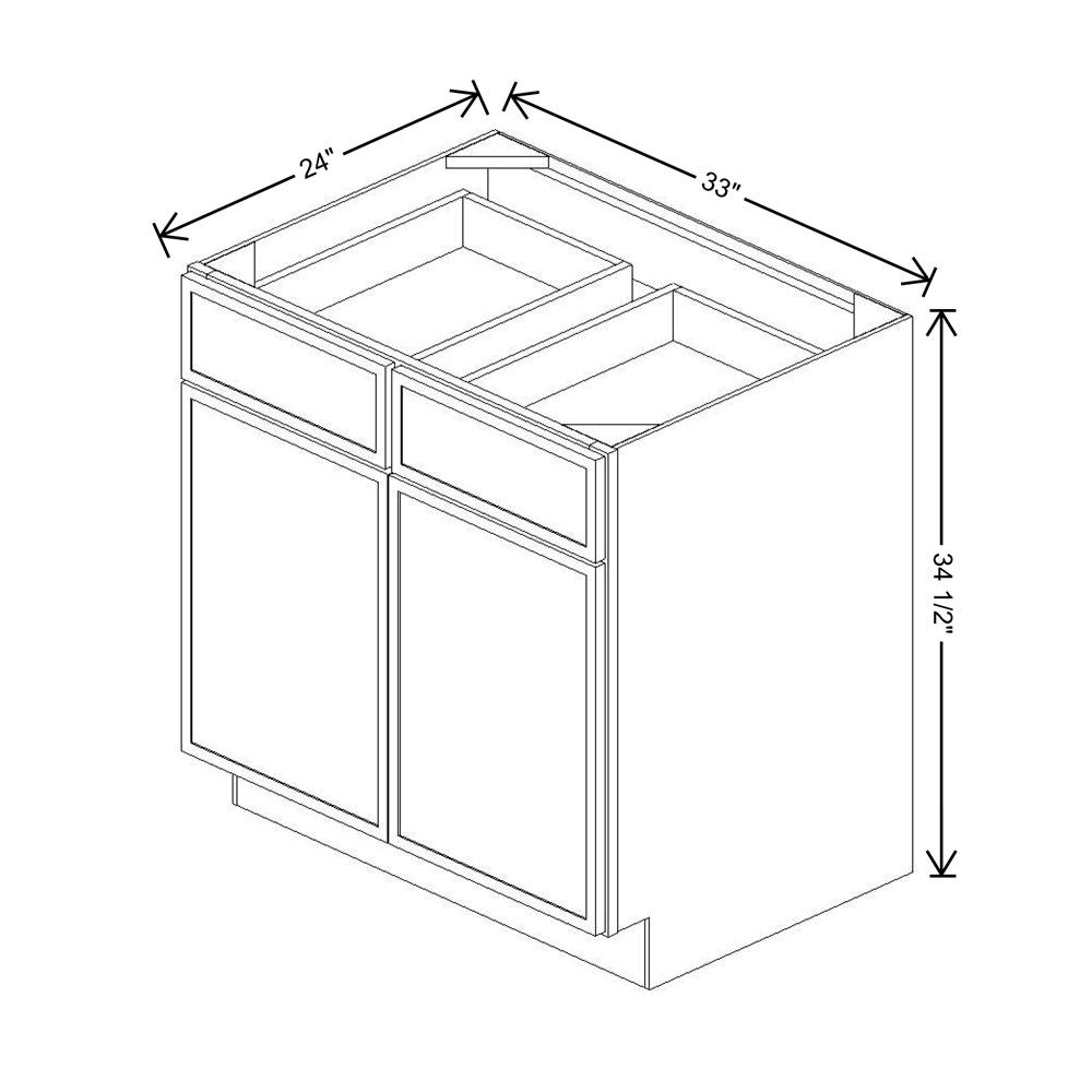 Cubitac Imperial Madison Dusk 33"W Base Cabinet