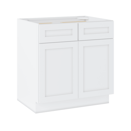 Base Kitchen Cabinet B33 Alpina White LessCare 33 in. width 34.5 in. height 24 in. depth