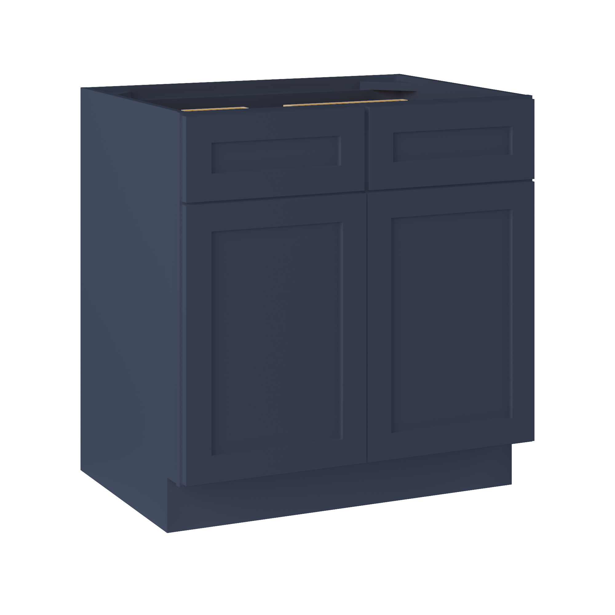 Base Kitchen Cabinet B33 Danbury Blue LessCare 33 in. width 34.5 in. height 24 in. depth