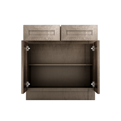 Base Kitchen Cabinet B33 Milan Slate 33 in. width 34.5 in. height 24 in. depth